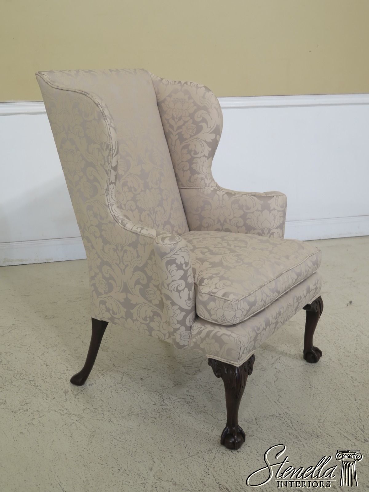 L46927EC KITTINGER CW104 Colonial Williamsburg Claw Foot Wing Chair