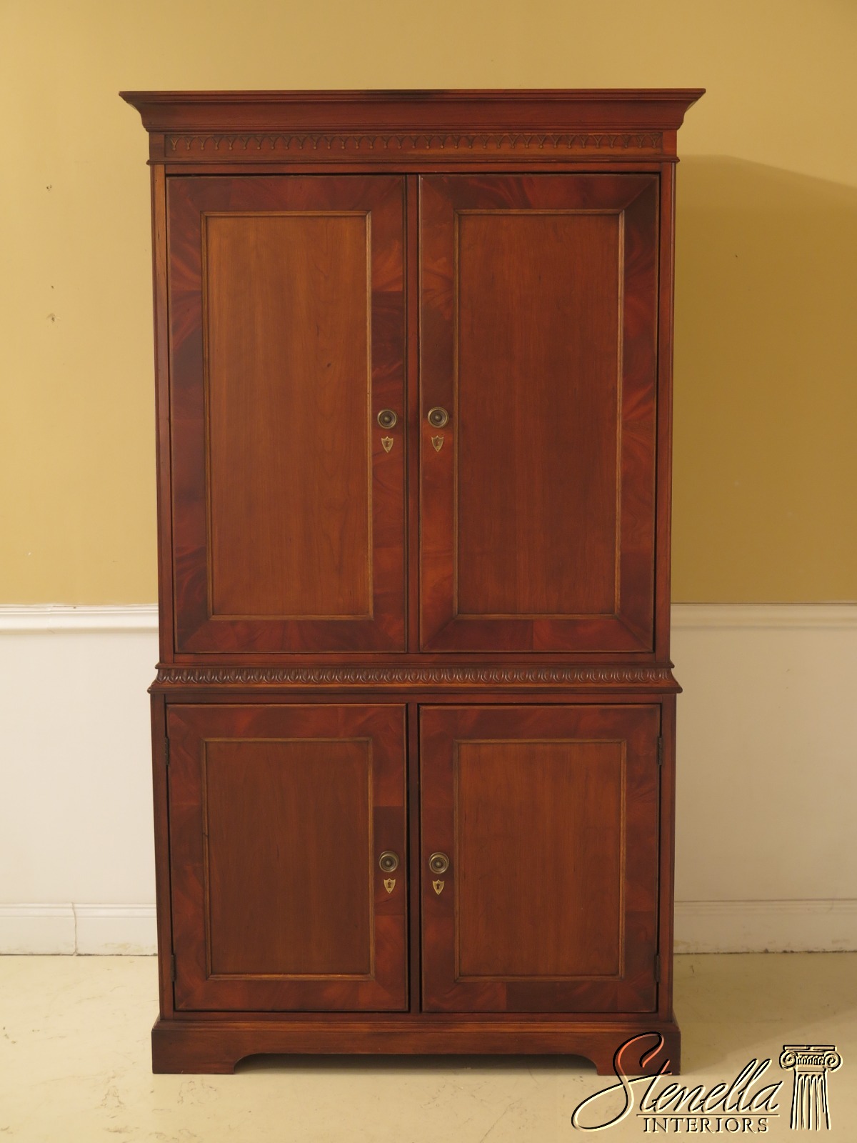 47195EC HEKMAN Cherry Entertainment Armoire eBay