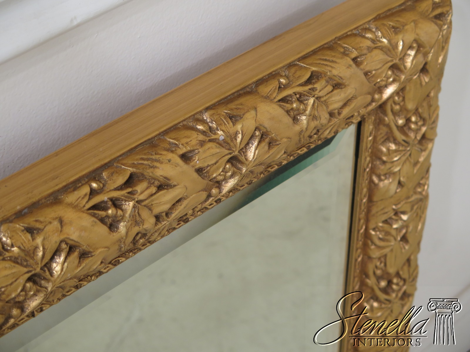 31187ec Ornate Gold Decorated Rectangular Framed Beveled Mirror Ebay 