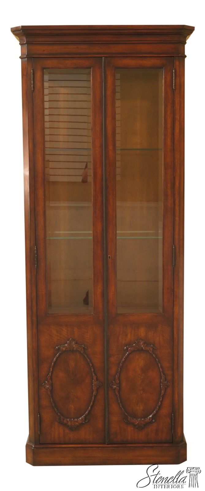 31021EC: THEODORE ALEXANDER Regency Mahogany 2 Door Curio Cabinet | eBay