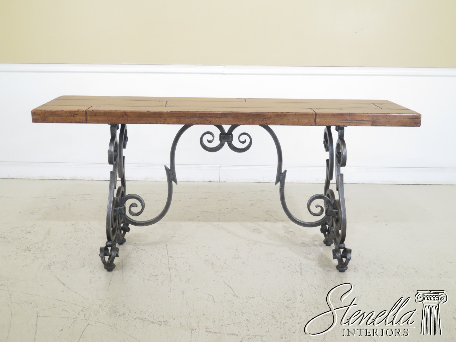 Wrought Iron Sofa Table Base Baci Living Room