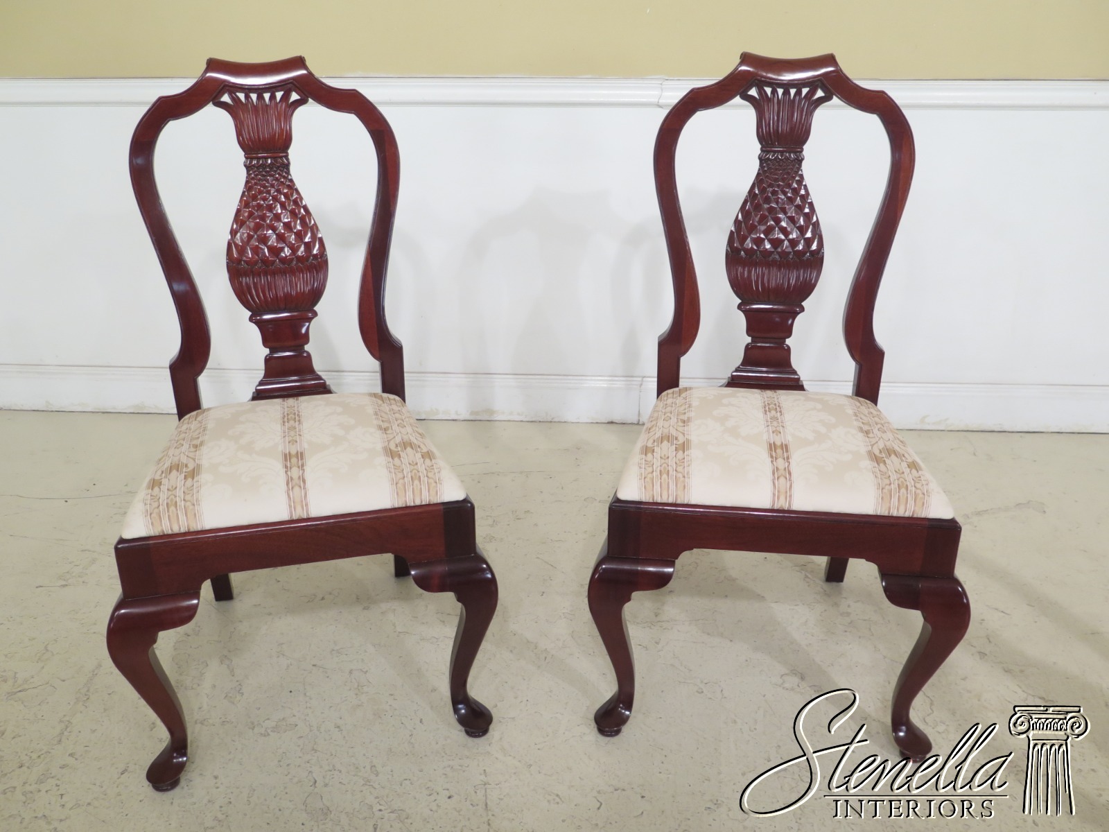 pineapple back dining room chairs