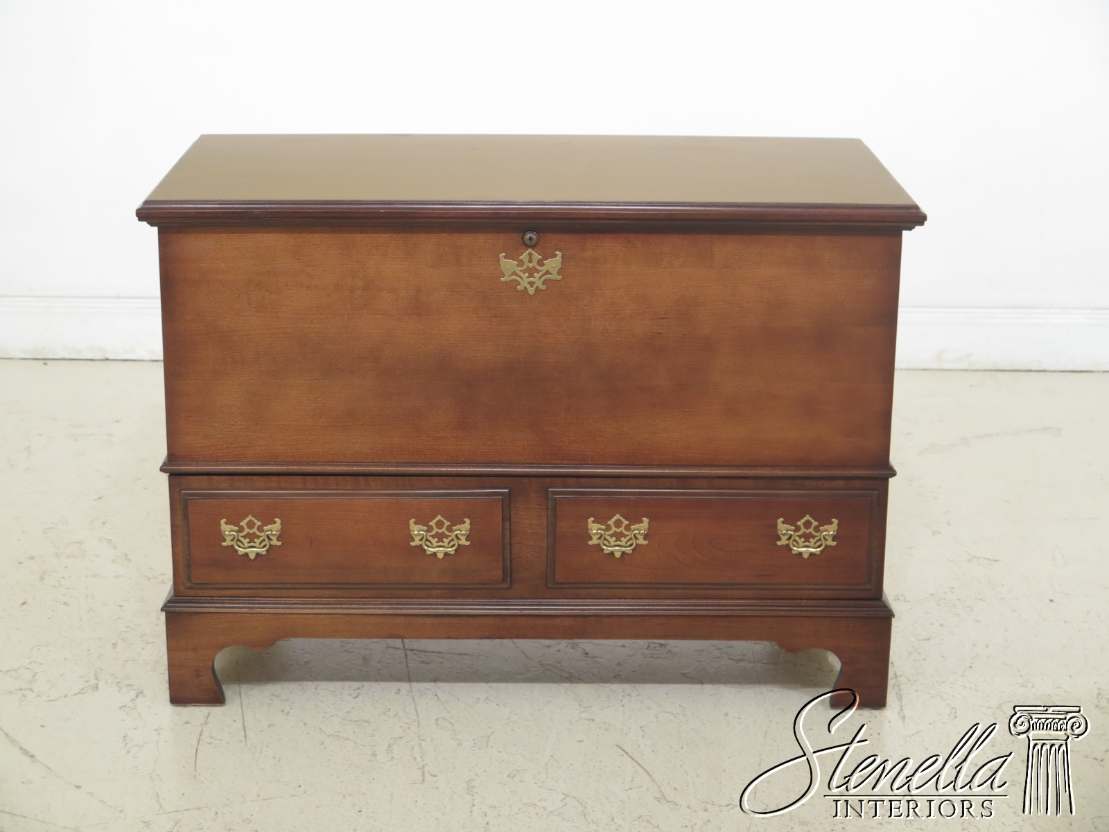 F48358ec Lane Cherry 1 Drawer Cedar Lined Blanket Chest Ebay