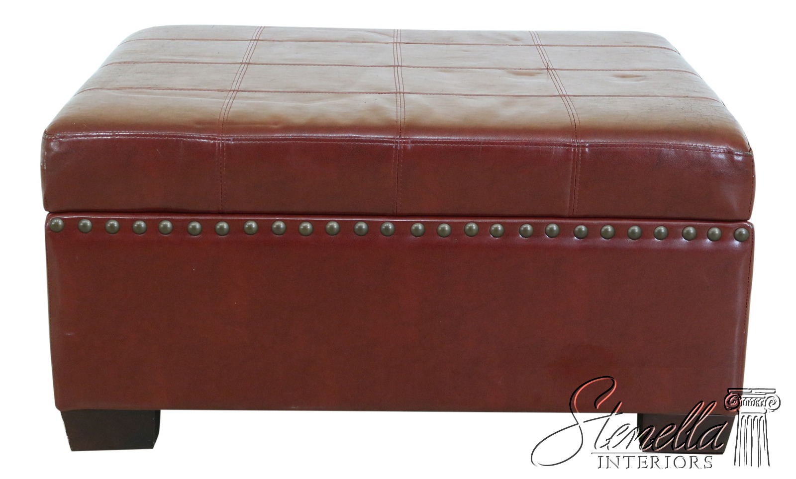 F46615ec Leather Flip Top Storage Chest Coffee Table Or Ottoman Ebay