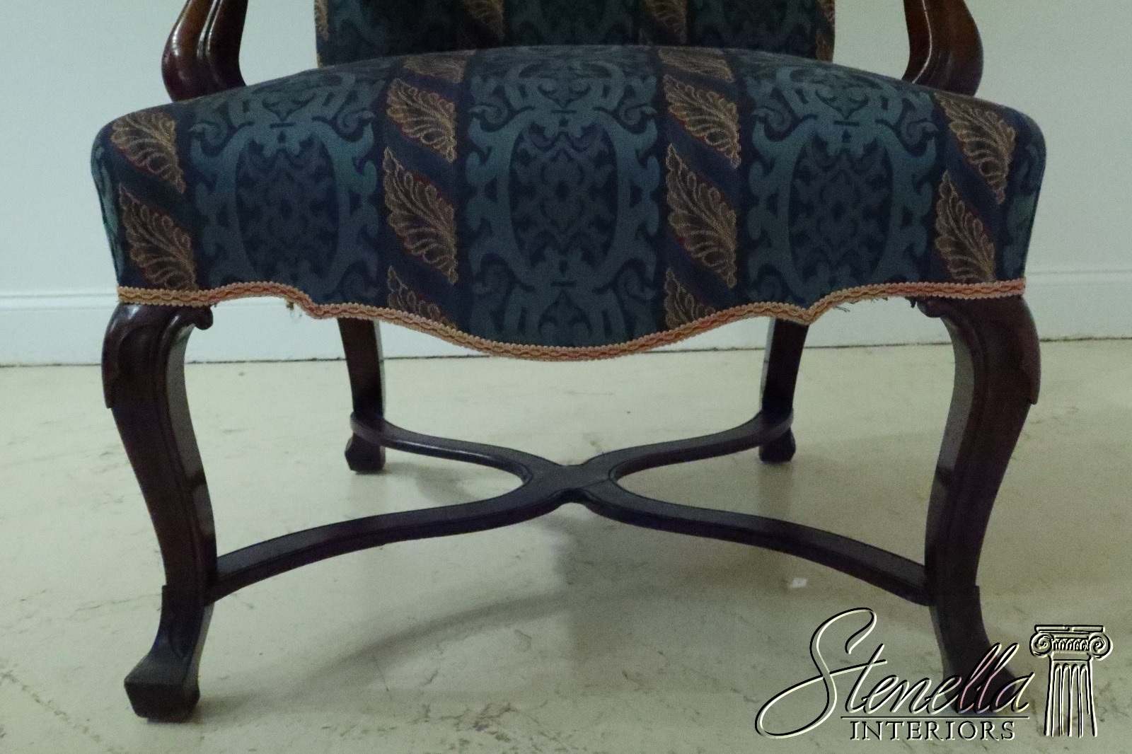 F31625EC: Period Antique Baroque Open Arm Throne Chair | EBay