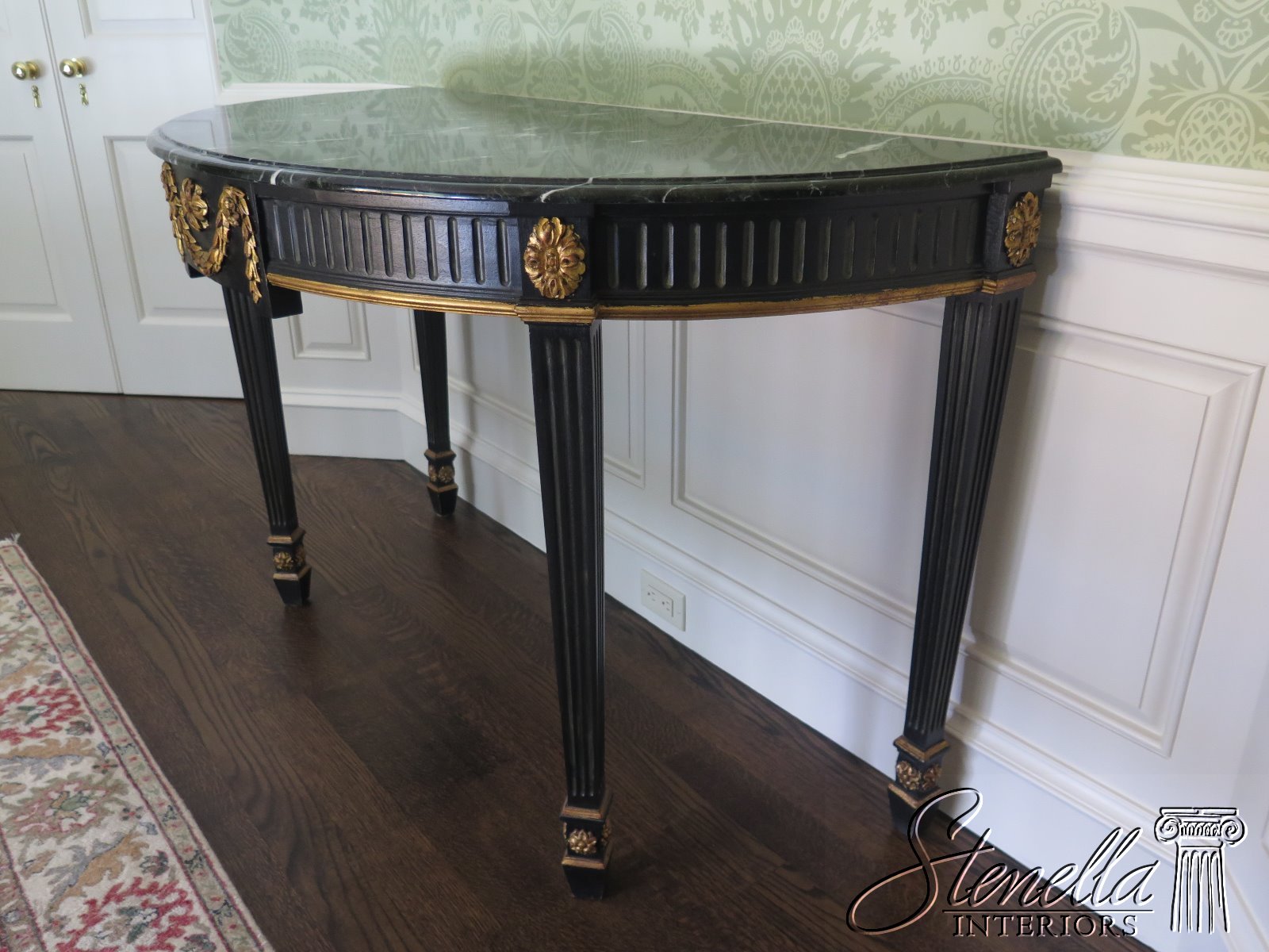 L31061EC Adam Style Marble Top Console Hall Table eBay