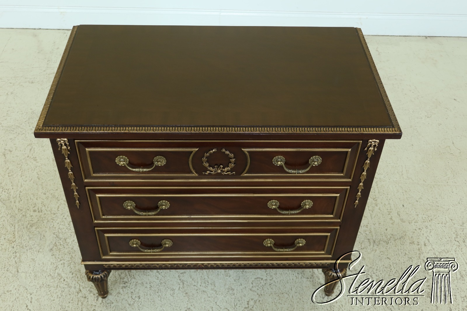 49409ec Ej Victor 3 Drawer Regency Oversized Nightstand Chest Ebay