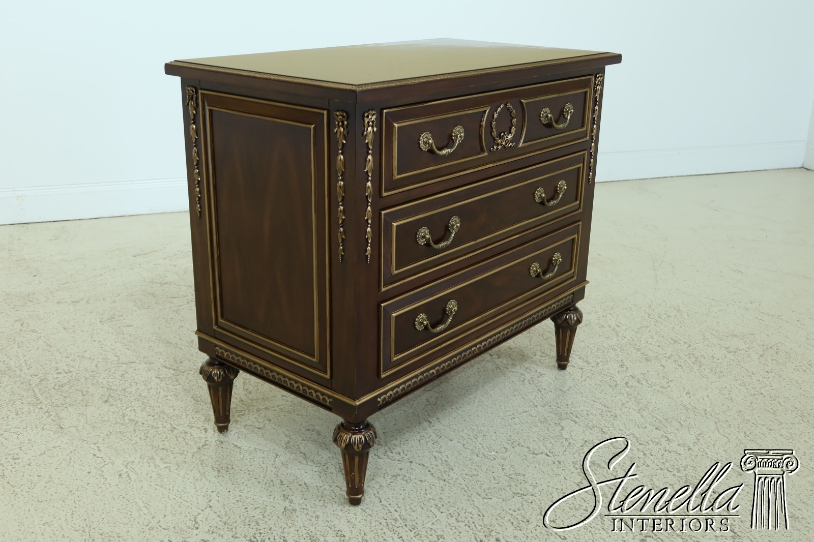 49409ec Ej Victor 3 Drawer Regency Oversized Nightstand Chest Ebay