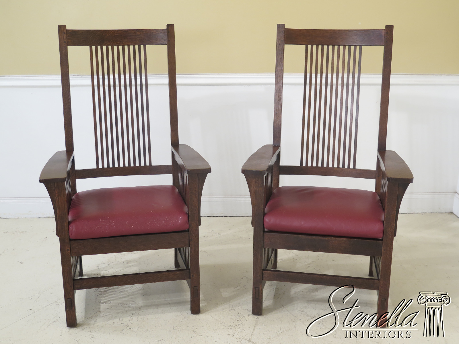stickley mission dining room chairs