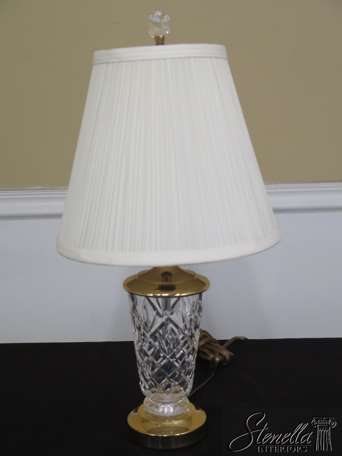 LF47161EC: Small WATERFORD Crystal Table Lamp w. Shade | eBay