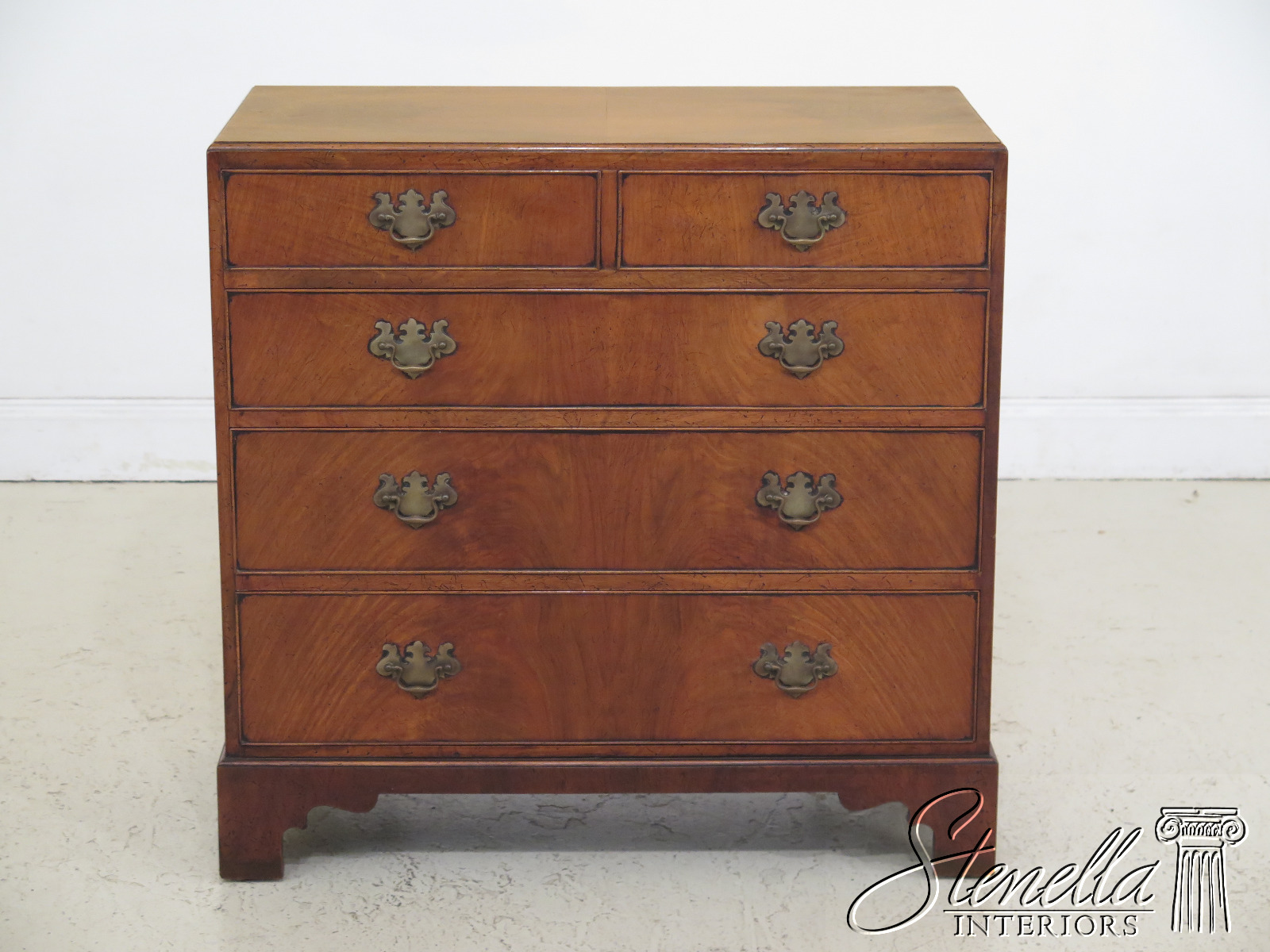 30674EC English Walnut 4 Drawer Bachelor Chest eBay