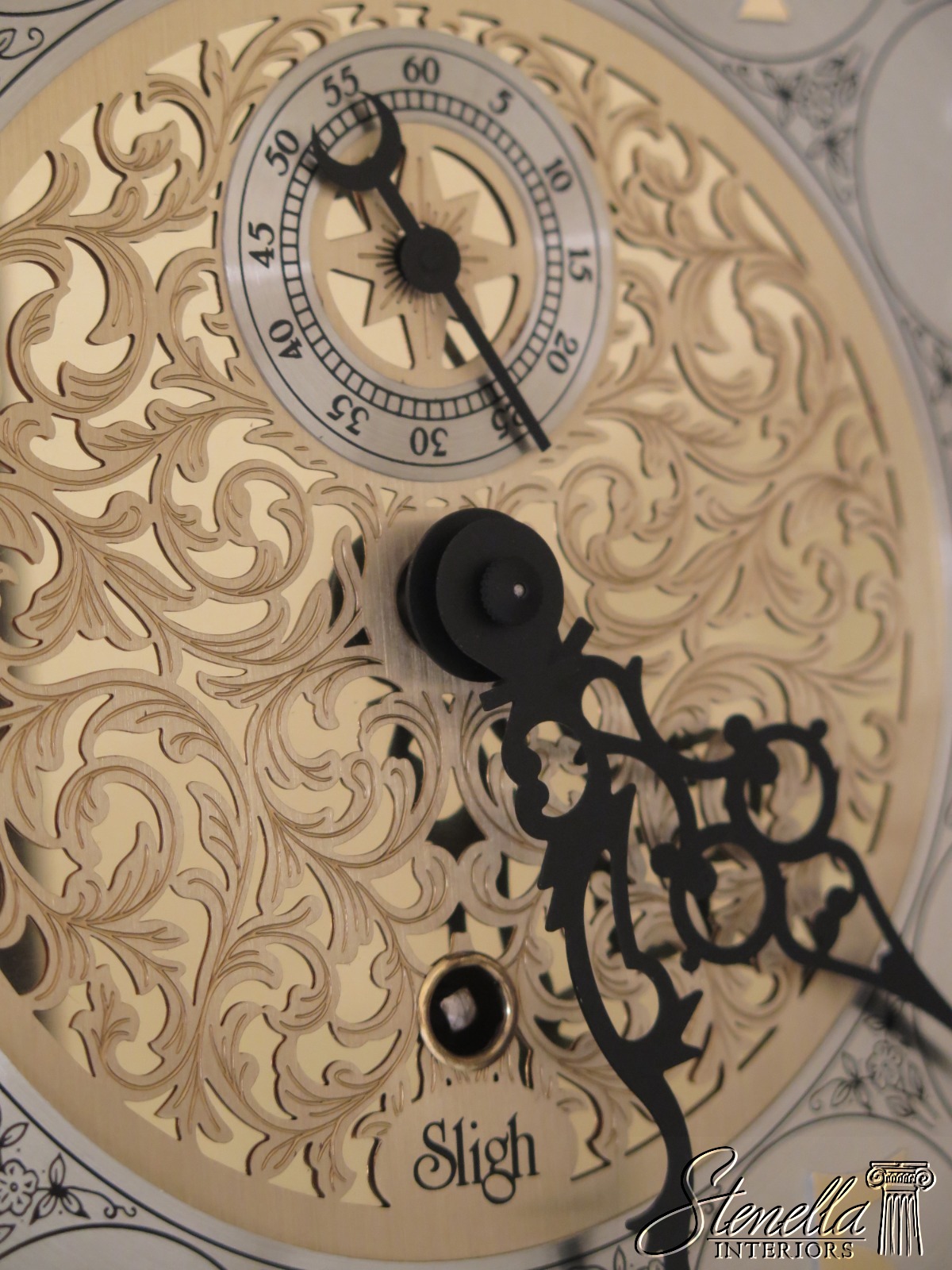 48335EC: SLIGH Cherry Grandfather Hall Clock w. Beveled Glass | eBay