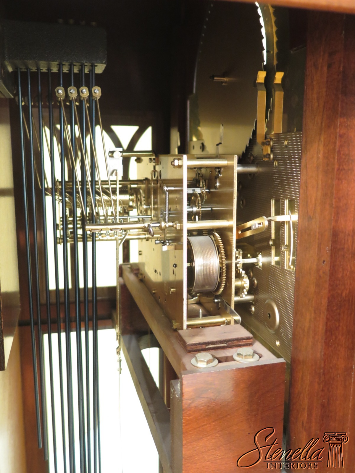 48335EC: SLIGH Cherry Grandfather Hall Clock w. Beveled Glass | eBay