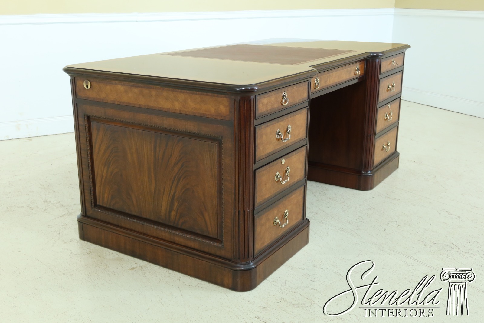 L50545EC: HENKEL HARRIS HH ED-76 Mahogany Executive Desk | eBay