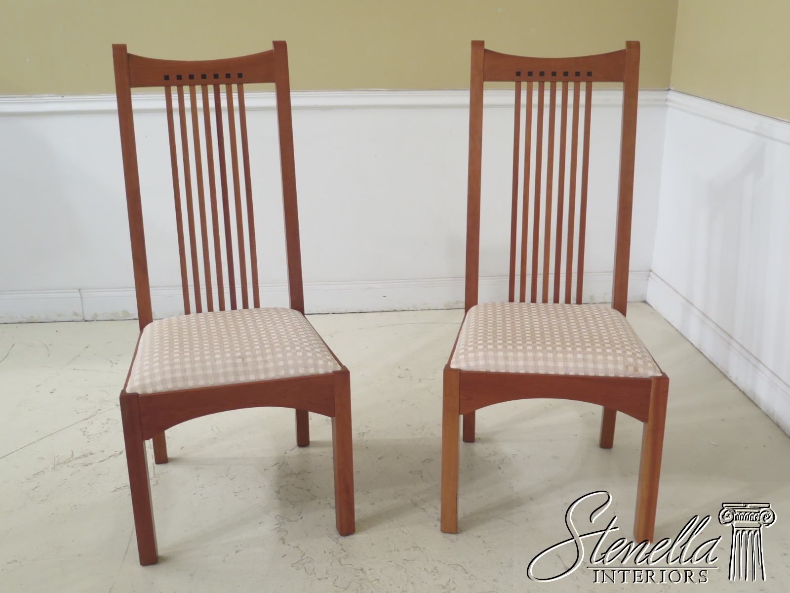 stickley maple dining room chairs
