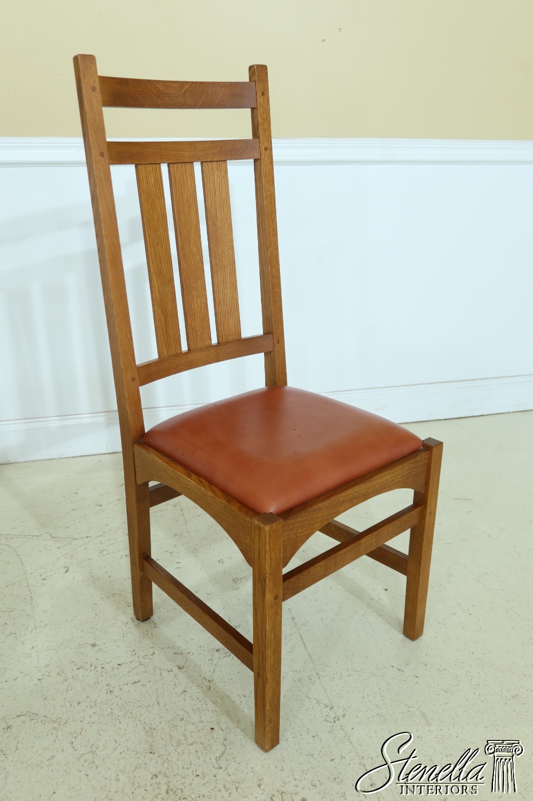 32216EC Set Of 4 STICKLEY Mission Oak Dining Room Chairs eBay