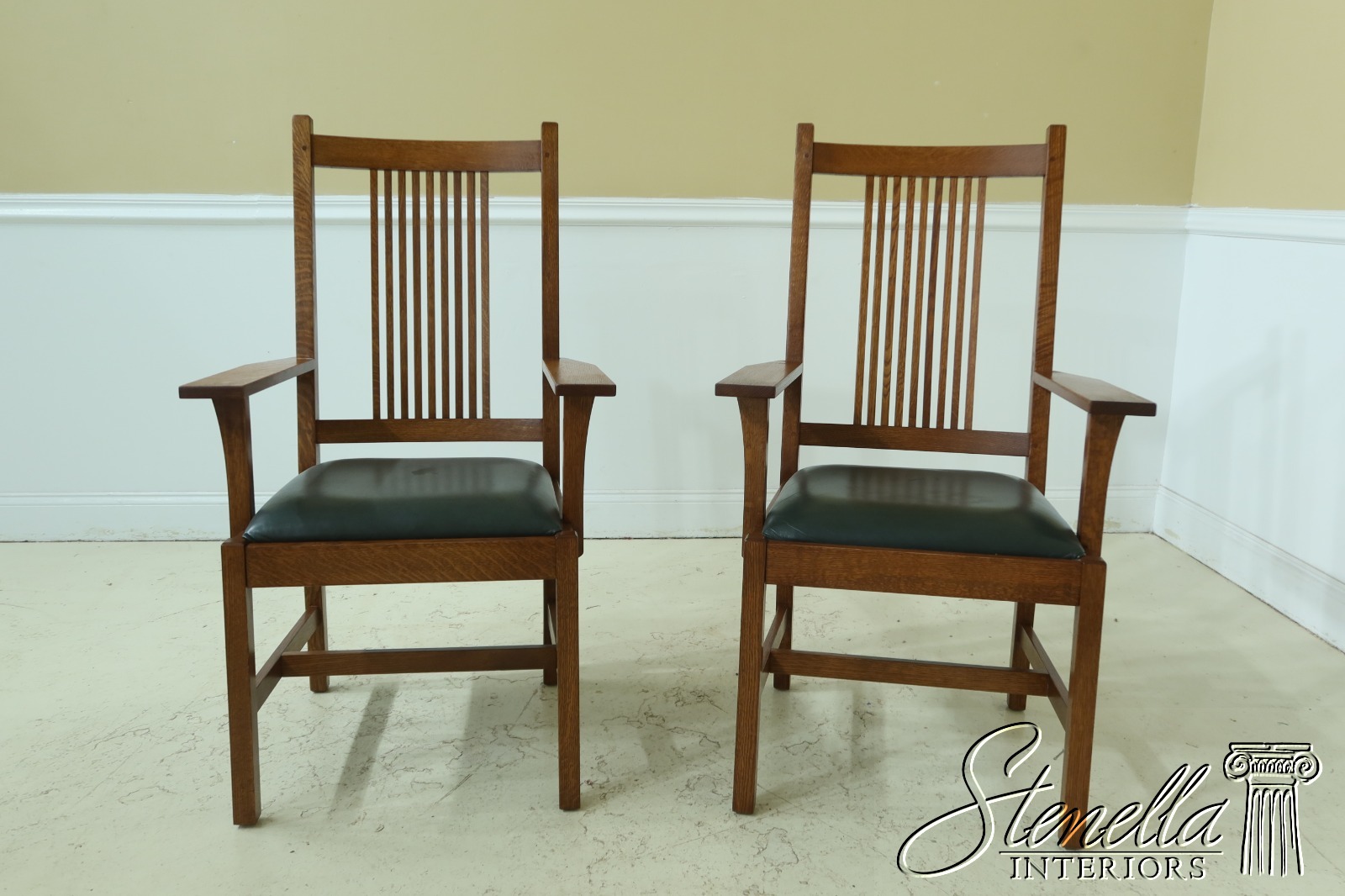 stickley mission dining room chairs