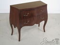 L34197: Continental Style Curved Mahogany Commode 