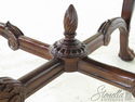 L22228E: Marble Top Rococo Style Mahogany Table wi