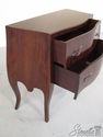 L34197: Continental Style Curved Mahogany Commode 