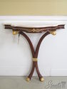 34947/34926: Plume Carved Mahogany Marble Top Hall