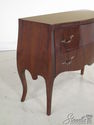 L34197: Continental Style Curved Mahogany Commode 
