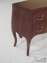 L34197: Continental Style Curved Mahogany Commode 