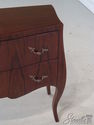 L34197: Continental Style Curved Mahogany Commode 