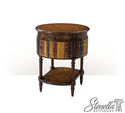 L50114E: THEODORE ALEXANDER Round Leather Faux Boo