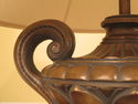 LF38691EC: Gold & Bronze Wash Decorated Urn Lamp w