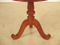 F34744EC: Round Cherry Pedestal Base Occasional Ta