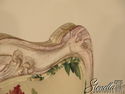 40437EC: Pair Floral Upholstery Open Arm French St