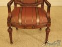 45648EC: French Louis XV Style Striped Upholstered