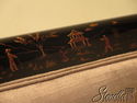 L38894: Pair Chinoiserie Paint Decorated Black Lac