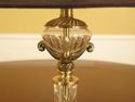 LF45111EC: Brass & Crystal Regency Table Lamp w. S