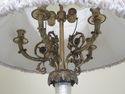 F29491E:  WARREN KESSLER Crystal & Brass Column L