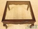 28802E: Country French Oak Coffee Table w. Glass T