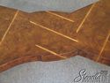 L43773: Modern Design Burl Inlaid Walnut Bowtie Co