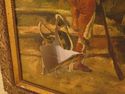 F45468EC: Antique Gold Framed Oil Painting On Canv