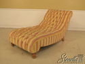 39360: Upholstered Striped Tufted Regency Style Ch