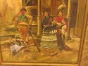 F45468EC: Antique Gold Framed Oil Painting On Canv