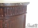 L45483EC: JEFFCO Marble Top 1/2 Round Commode Cabi