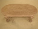 F39289C: Large Oblong Paint Decorated Designer Cof