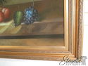 L37371: Gold Framed Oil On Canvas, Floral Arrangem