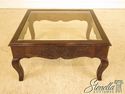 28802E: Country French Oak Coffee Table w. Glass T