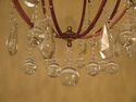 F41654C: Decorative Iron Chandelier w. Hanging Cry