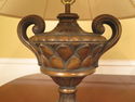 LF38691EC: Gold & Bronze Wash Decorated Urn Lamp w