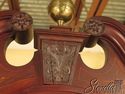 F29347EC: WALTHAM Antique Carved & Inlaid Mahogany