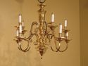 F41654C: Decorative Iron Chandelier w. Hanging Cry