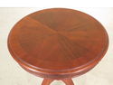 F34744EC: Round Cherry Pedestal Base Occasional Ta